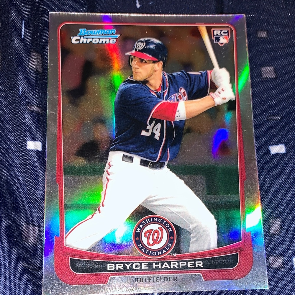 Bryce Harper bowman chrome card